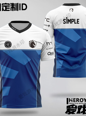 Liquid战队服CSGO可订制ID液体电竞服S1MPLE短袖TWISTZZ
