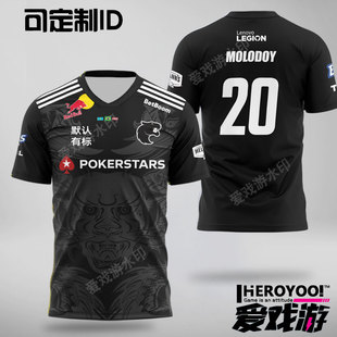 黑豹FURIA战队服CSGO可订制ID衣服短袖t恤major电竞服巴西
