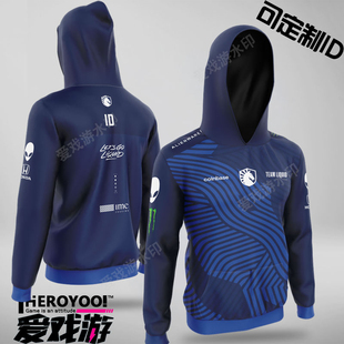 team liquid战队服CSGO可订制ID李逵液体短袖2022全球总决赛major