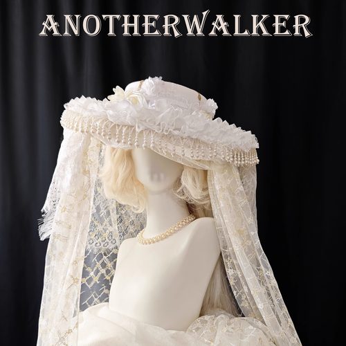 哥特风优雅寡妇帽大礼帽