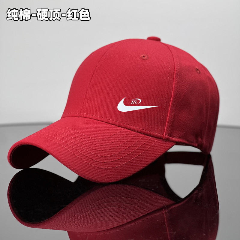 2025品牌秋冬红色男女款纯棉帽子男女网球棒球帽户外运动遮阳鸭舌