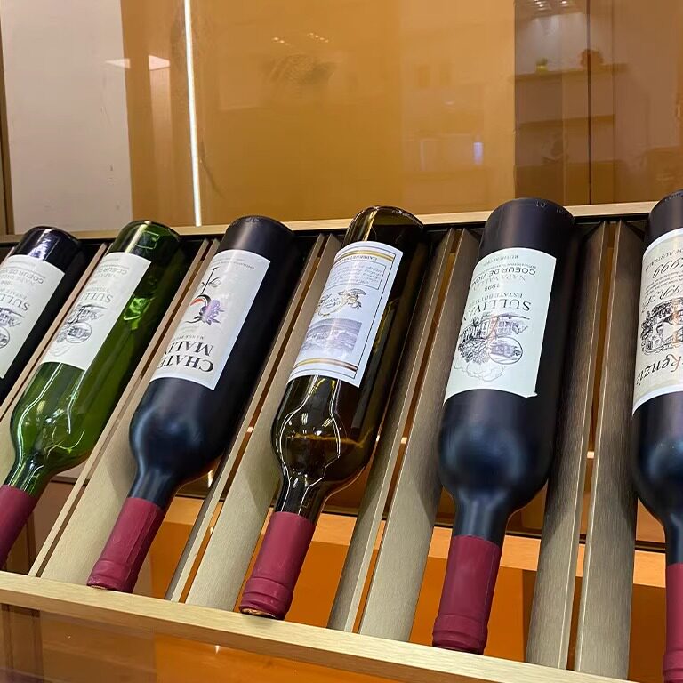定制铝合金倒放红酒瓶层板架子隔板酒柜斜放酒架红酒瓶托储藏架子