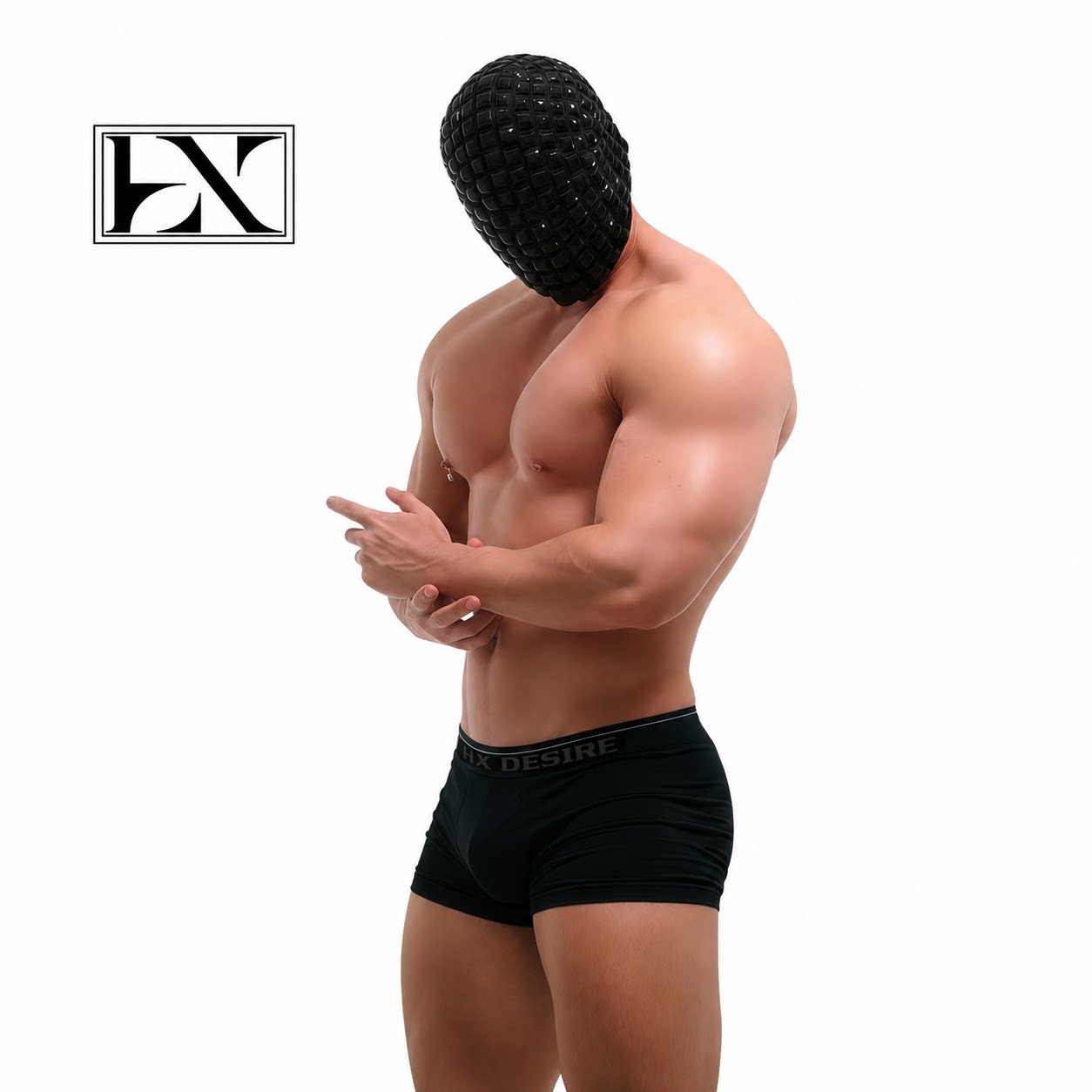 【呼吸】HX Desire男士透气运动内裤一体剪裁舒适健身训练高弹
