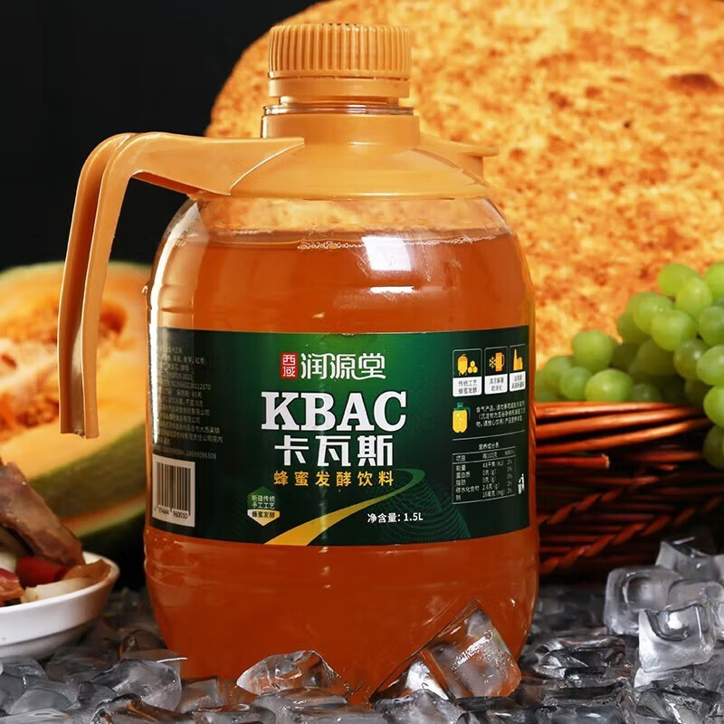 西域润源堂新疆卡瓦斯蜂蜜发酵格瓦斯饮料大罐装西域润源堂即饮