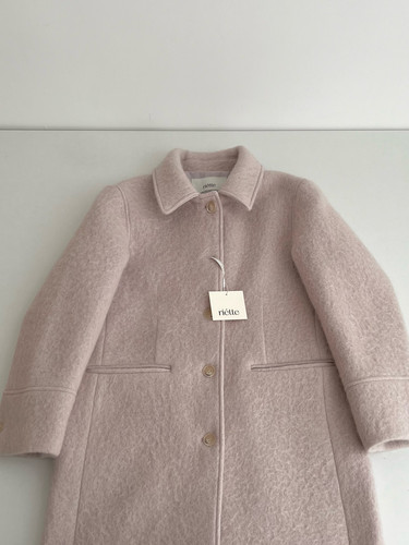 class韩国同款103014 Riette/蔬菜家 韩代24  氛围感长款毛呢大衣