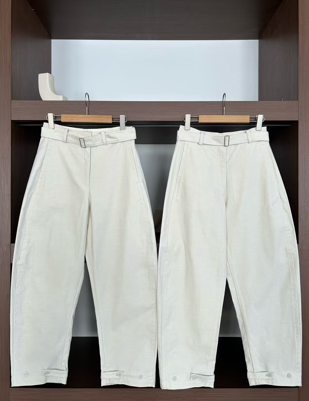 韩国同款美娜   lerobe1100903    日本进口棉100%休闲风萝卜裤