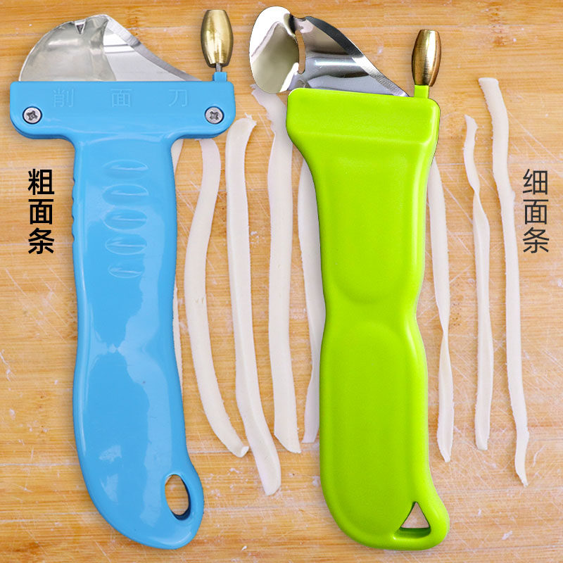 山西刀削面刀专用新款食品级不锈钢家用刀手工面粗细面条削面刀器 - 实物图
