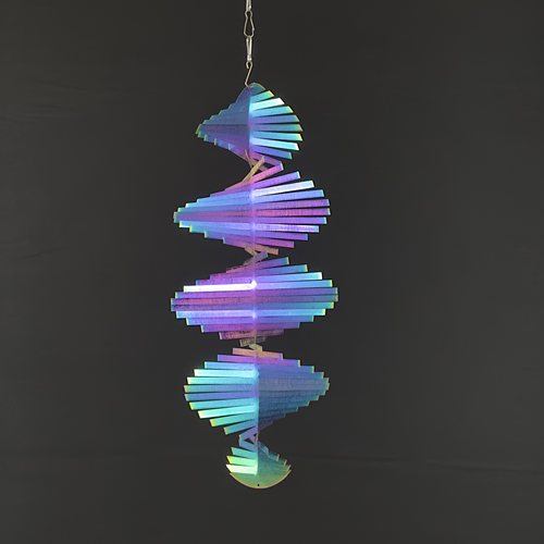 3D立体旋转金属不锈钢风铃