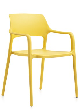 塑料椅靠背加厚休闲简约白色扶手餐椅时尚凳子家用可叠落会议椅子