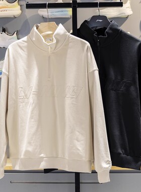 正品李宁男子运动卫衣2026新款潮流宽松休闲套头立领上衣AWDV821