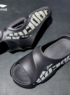 李宁反伍BADFIVE男女25夏季正品篮球场下拖鞋沙滩外穿凉拖ABTU004