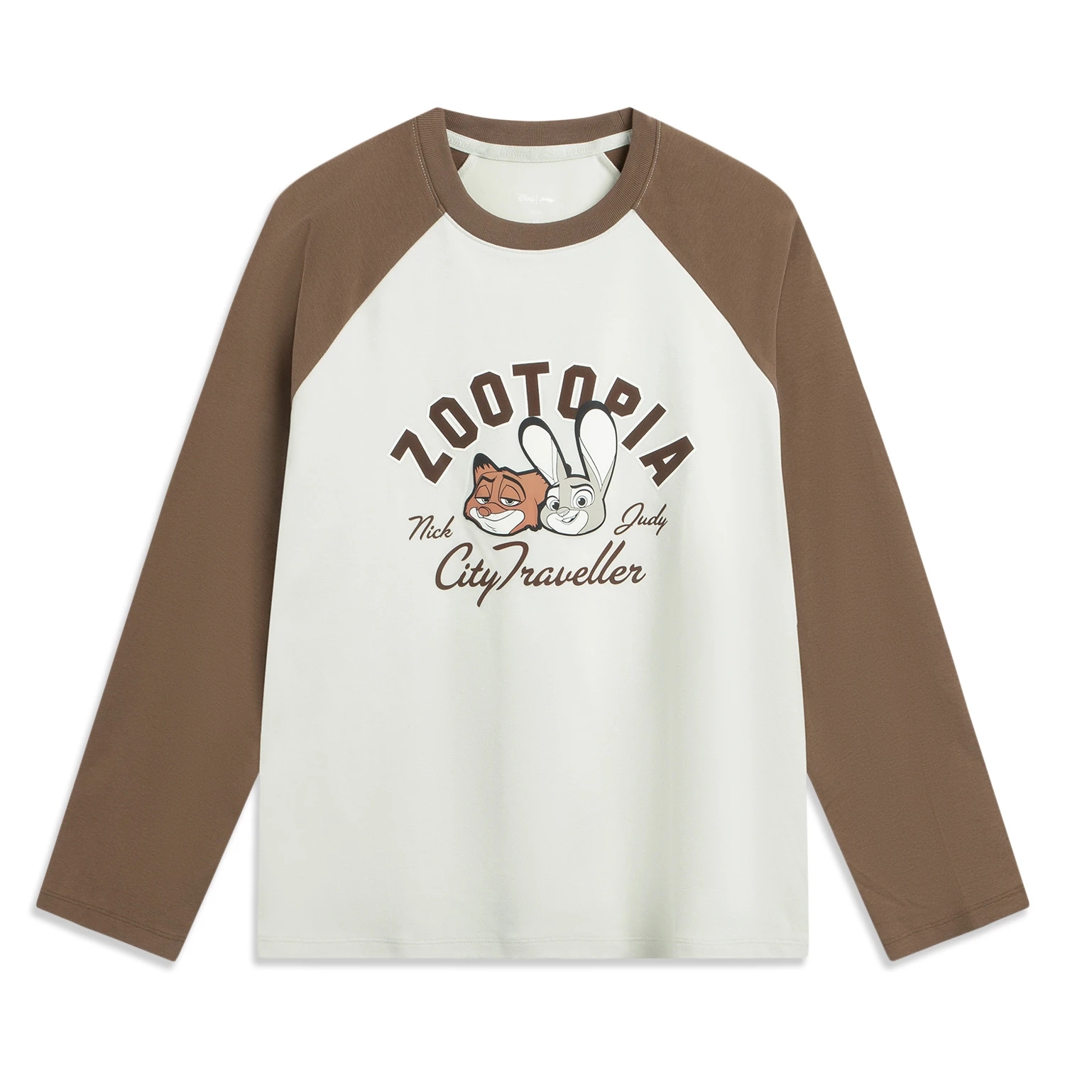 正品李宁迪士尼疯狂动物城联名2025冬季新品女长袖文化衫AHSVC14