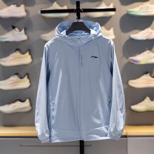 男子防泼水外套健身系列运动风衣AFDW119 新品 正品 李宁2026春秋季