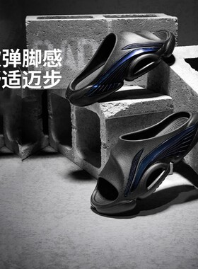 李宁BADFIVE男子透气篮球拖鞋