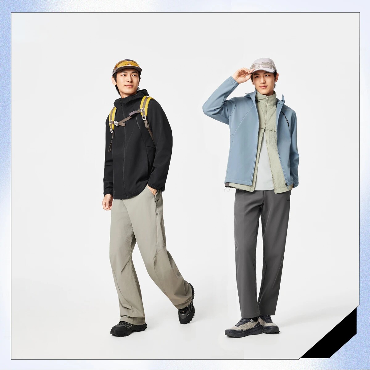 正品李宁2025冬季新品外套男加绒保暖防泼水运动休闲风衣AFDVB33