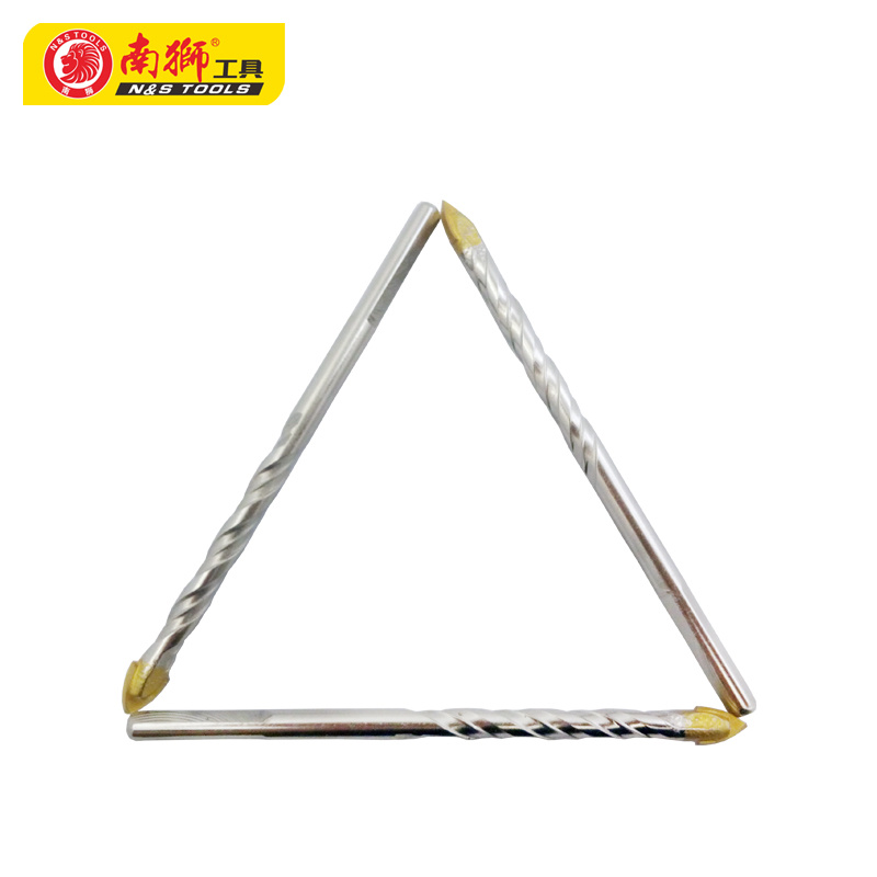 南狮工具 麻花三角钻 陶磁开孔器 磁砖三角钻头 打墙孔M6M8M10M12