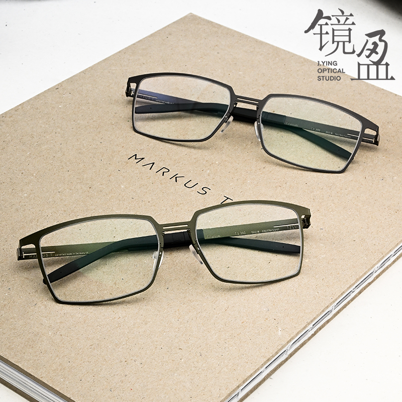 MarkusT近视镜架T3390镜盈眼镜德国轻薄纯钛方框简约男士商务镜框