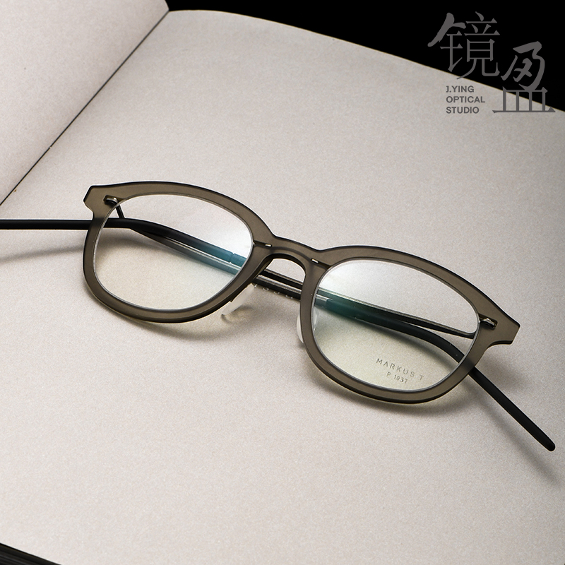 MarkusT近视镜架P1037镜盈眼镜德国轻薄简约方框男女文艺粗边镜框