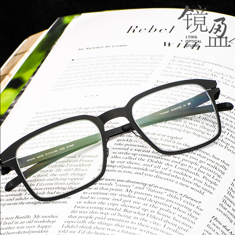 商务休闲镜架MYKITA多边形薄钢男