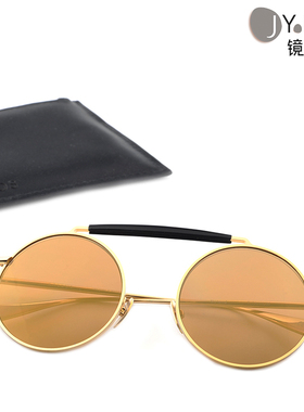 镜盈眼镜 正品授权KALEOS西班牙 Noland新款金属单梁复古圆框墨镜