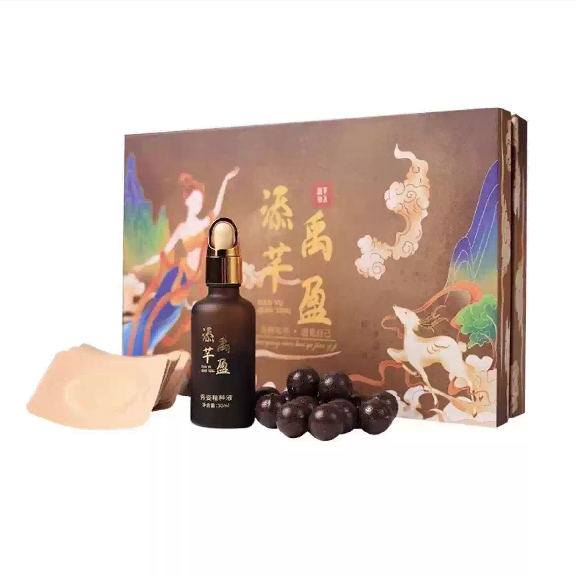添禹芊盈肚脐丸30粒+30ml本草液