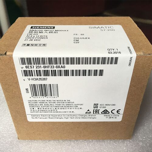 原装6ES7231-0HF22-0XA0可编程S7-200 EM231模块6ES72310HF220XA0