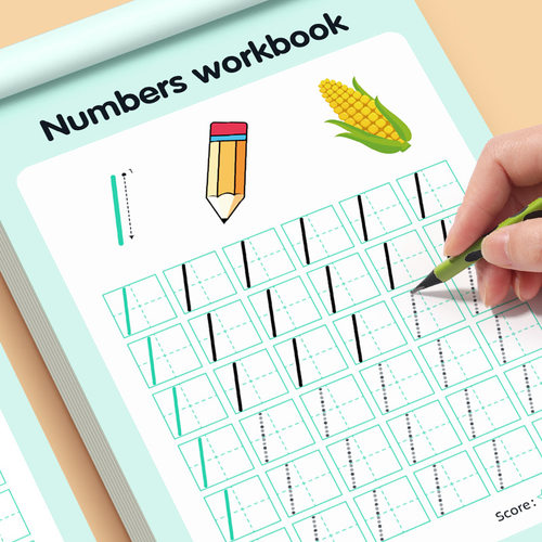 幼儿园数字描红点阵练字帖0-100