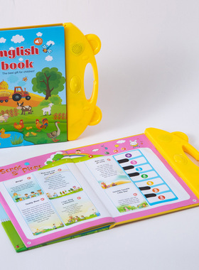 English Book趣味启蒙英语点读书有声英文挂图彩色海报早教玩具书