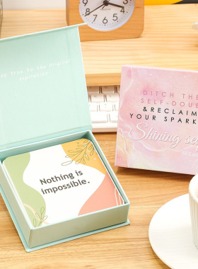 DITCH THE SELF-DOUBT RECLAIM YOUR SPARKLE 英文正能量励志卡片