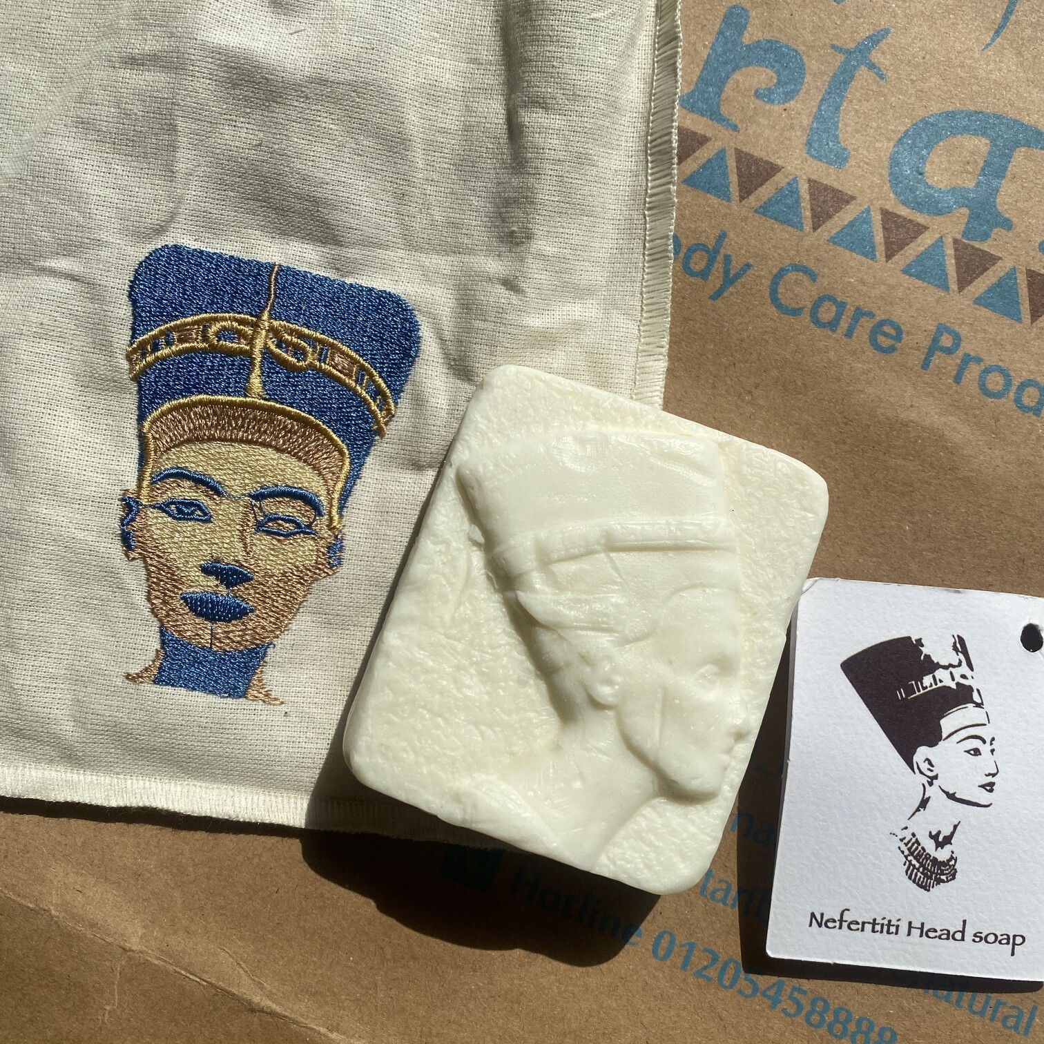 埃及nefertari橄榄手工皂刺绣