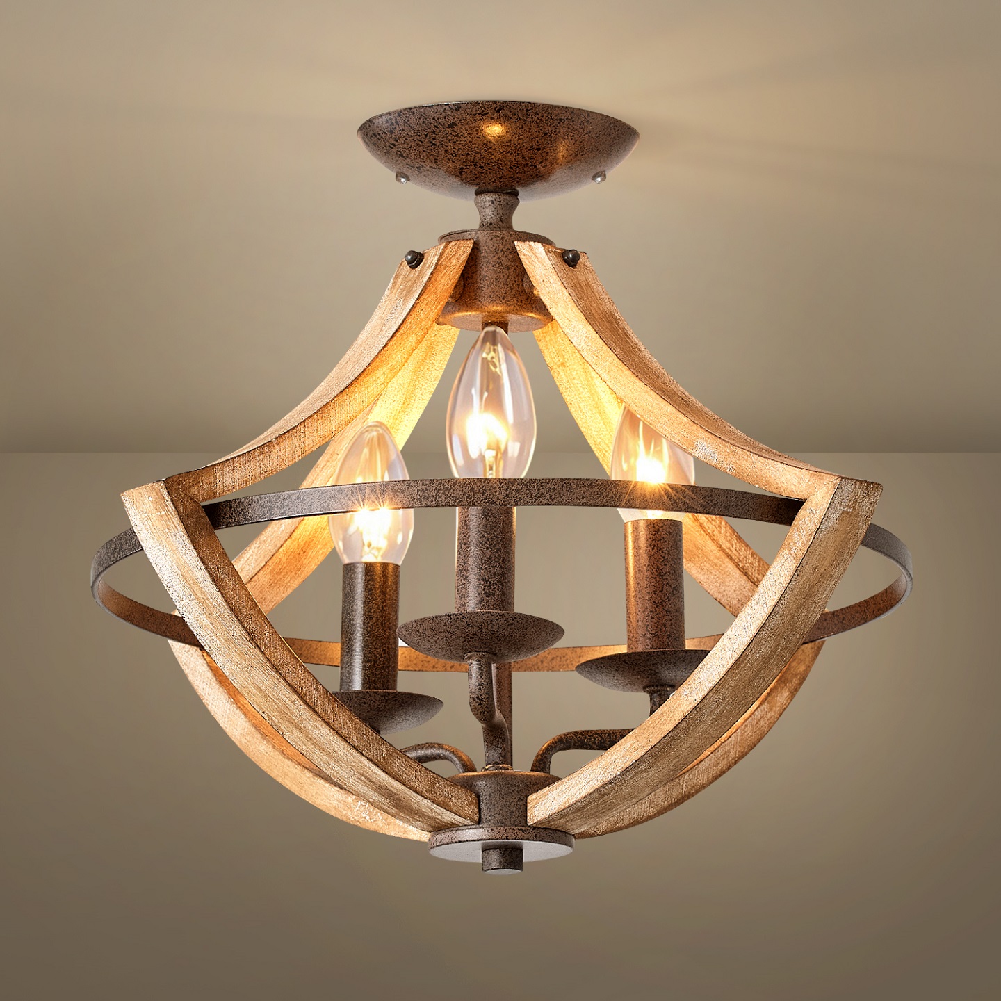 美式复古厨房阳台吸顶灯设计师创意次卧书房餐厅主灯温馨房间灯具