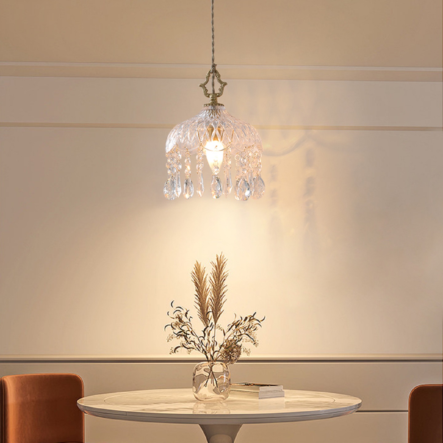 美式高级复古创意个性艺术小吊灯