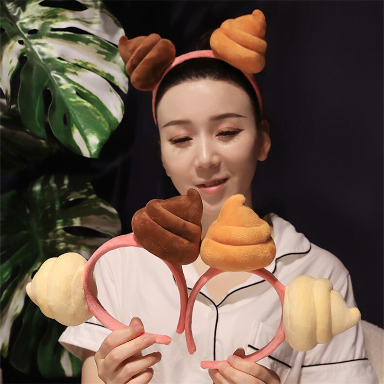 创意粪斗便便发箍毛绒玩具奋斗便便公仔搞怪屎粑粑头箍礼物男女