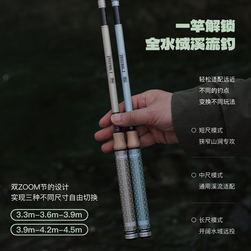 YGC树蛙二定位变节短节溪流竿