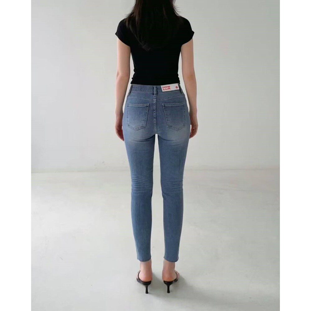 九0704韩国东大门运动牛仔裤区HowLuk-8576975学院甜美复古秋夏