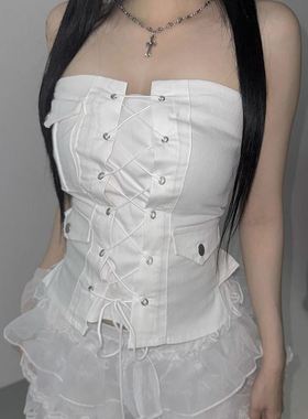 六0903韩国正品offs-etofficial873 背心区原宿秋季潮流通勤学院