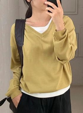 六0903韩国正品withyoon--18738 针织衫区秋季都市通勤欧美纯色