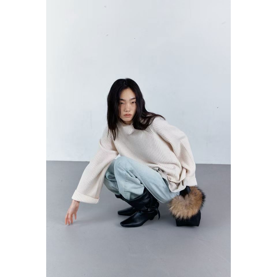 九1108韩国东大门针织衫区BETTER-8691961档口纯色高端正品高档