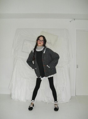 九1015韩国东大门毛衣区MULCUP-8670400高端通勤风格冬季档口正品