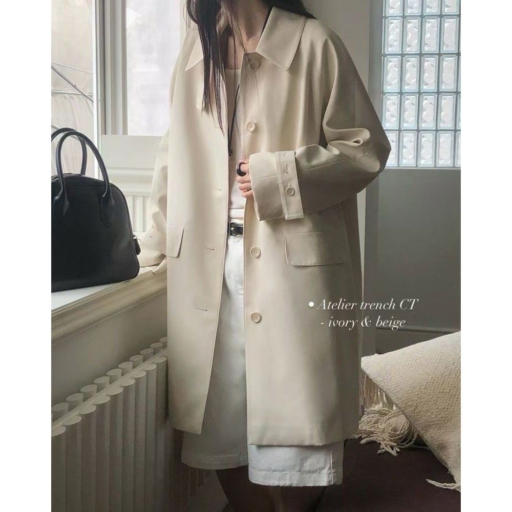 九1211韩国东大门大衣区NOTTINGHAM-8725231纯色气质正品欧美冬款