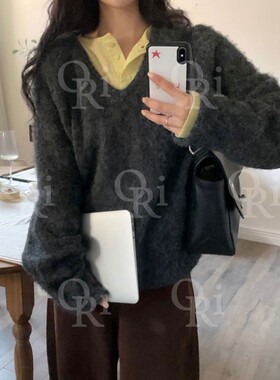 九1211韩国东大门毛衣区O-Ri-8723849正品欧美冬款街舞新款精致