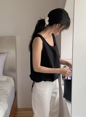 九0704韩国东大门背心区Vergamot-8576388简约可爱修身夏季优雅