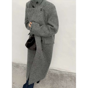 九1108韩国东大门大衣区London-flat-8691727冬季简洁正品街头