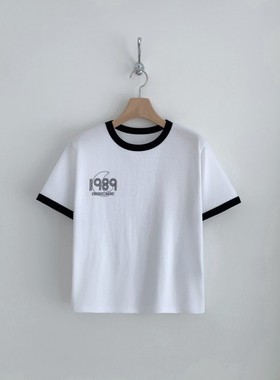 九0725韩国东大门t恤区courgette-8593837秋季清新通勤高档夏季