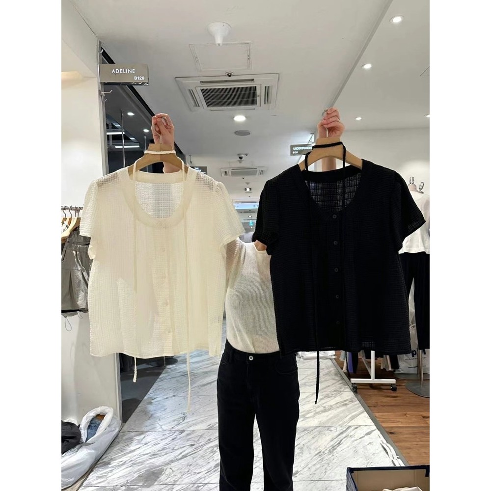 九0517韩国东大门t恤区ADELINE-8533694春夏档口韩版优雅可爱高端