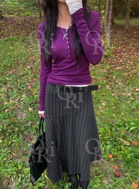 九1211韩国东大门t恤区O-Ri-8723854冬季简约正品修身休闲优雅