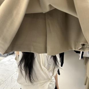 端庄通勤独特纯色 区4568951瑞丽春季 八0317韩国东大门裤 子裙裤