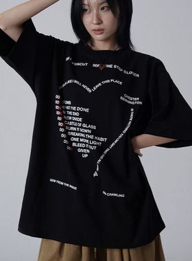 六0903韩国正品loveme-37340 T恤区气质直邮个性甜美街舞秋夏魅力