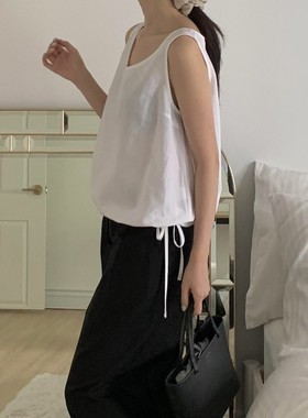 九0704韩国东大门背心区Vergamot-8576385纯色档口正品档口夏款