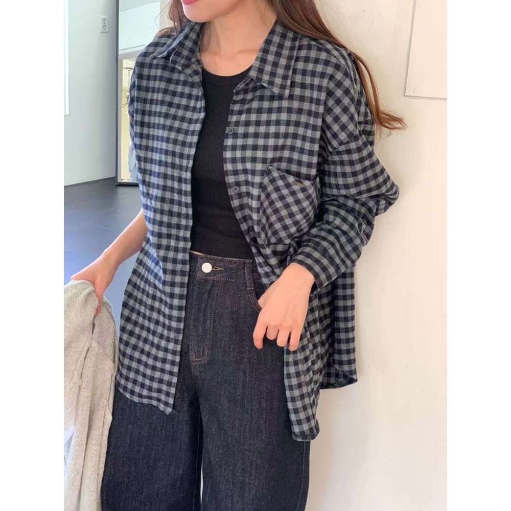 九0921韩国东大门衬衫-区doubleJ-8649605简洁冬款知性新款复古